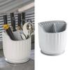 Rotating Utensil Holder Multiple Compartments Plastic Kitchen Counter Knife Chopstick Rack