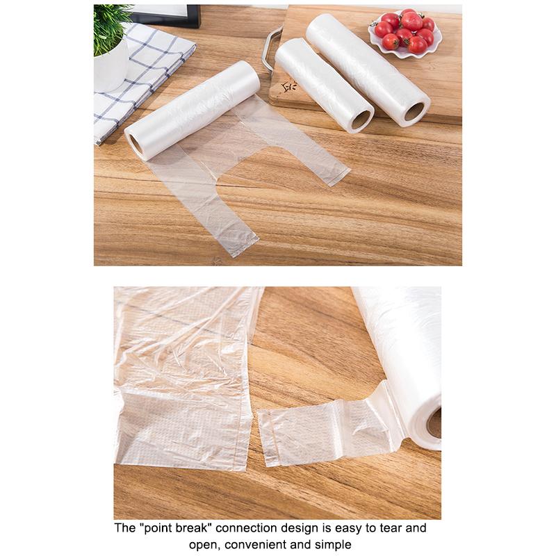 100 Pcs Plastic Bags Food Grade Fresh Preserving Bags Food Fruit Storage Bag Fresh Keeping Disposable Kitchen Packaging Bags