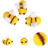 COHEALI Filzbienen zum Basteln: 10 Stück Wollfilz Hummel Plüsch für Basteln DIY Babyparty Gender Reveal Geschenk Themenparty Dekoration