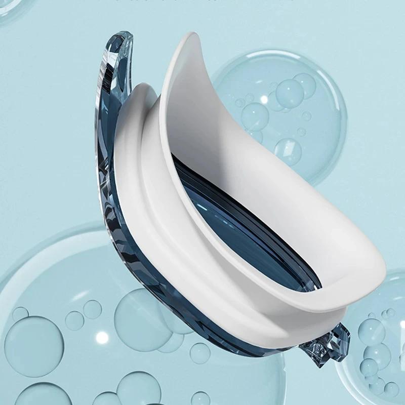 Adult Swim Goggle Cap Unisex HD Anti-fog Swimming Goggle Set Waterproof Silicone Swim Glasses with Earplugs Anti-UV Swim Eyewear