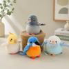 5 Stile Niedliche Mini Stehende Haustier Vogel Plüschtiere Weiche Papagei Tauben Puppen Lustiger Anhänger Für Kinder