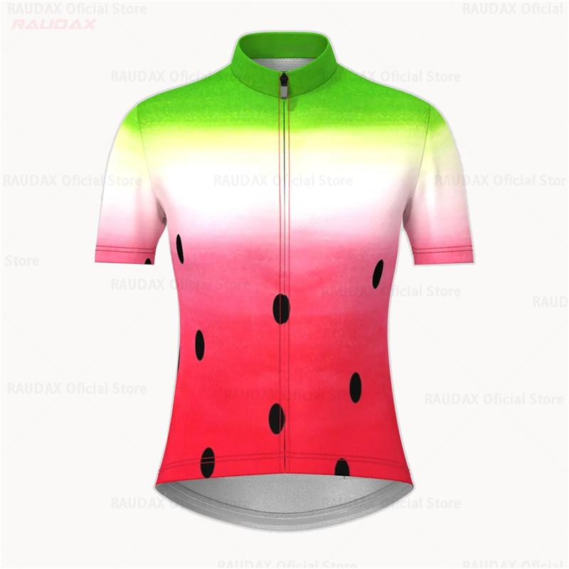 Watermelon Pink Women's Cycling Kit Summer Short Sleeve   Anti-UV Woman Jersey Maillot Ciclismo Mujer 2026 Summer Breathable Cycling Suit Set