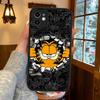 Cute Anime G-Garfields Cat Matte Silicone Phone Cases For IPhone 16 13 15 12 11 Pro Max Plus For IPhone 14 15 Pro