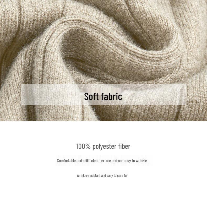 New Men's Trendy High Collar Sweater: Autumn/Winter Knitwear Fashion Base Layer