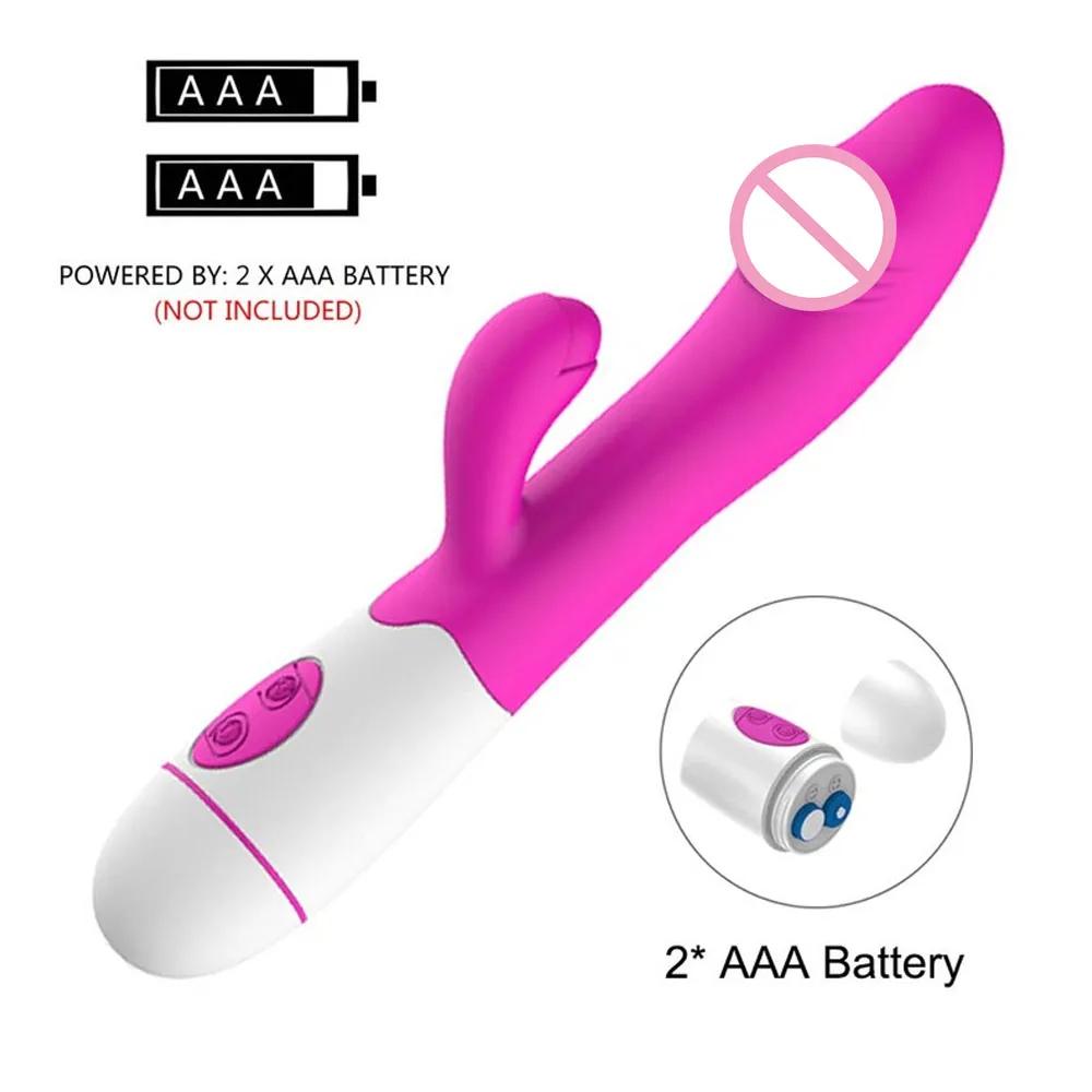 Powerful Rabbit Vibrator dildo Clitoris G Spot Stimulator Female Vibrator Vagina Massage Masturbator Adult Sex Toy for Women 18+