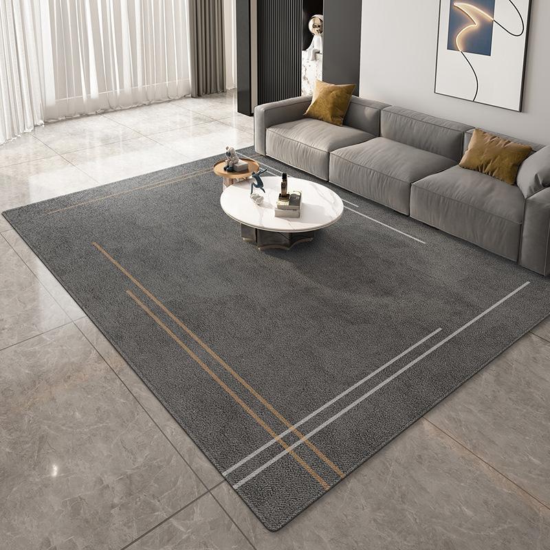 Minimalist Luxury Lint-free Carpet for Living Room Decoration Bedroom Office Easy Clean Rug Large Area Antiskid Soft Floor Mats