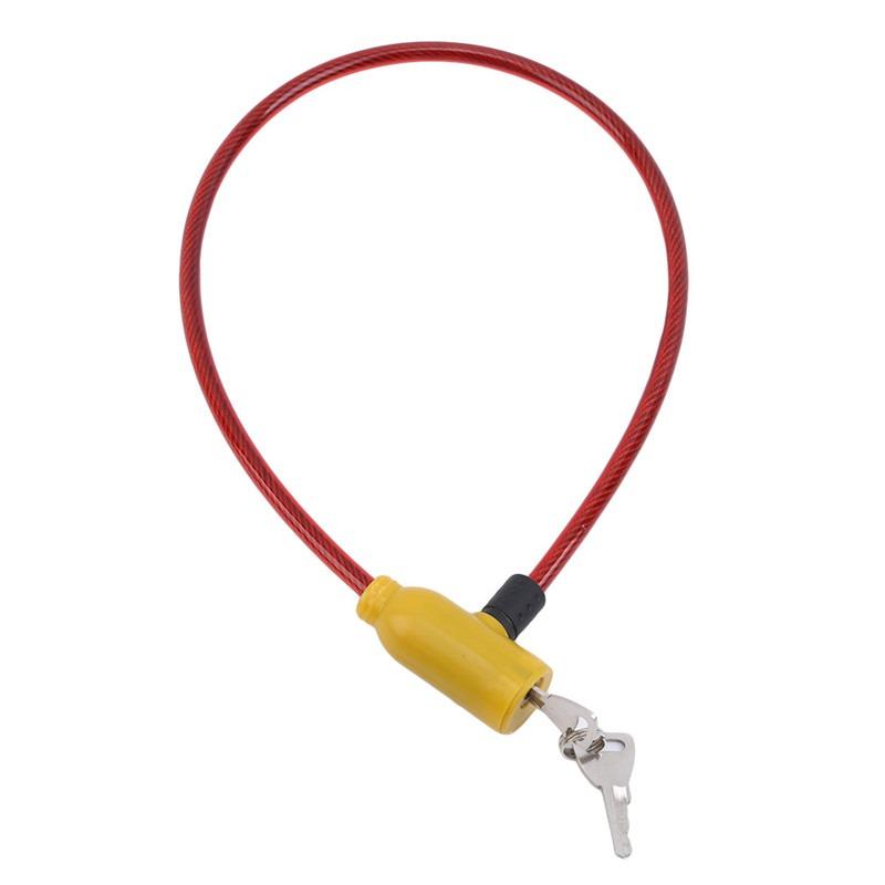 Multi-purpose Bicycle Lock Exquisite Steel Cable Lock Outdoor Bike Anti-theft Lock Mountain Bike Wire Lock Accessories Security