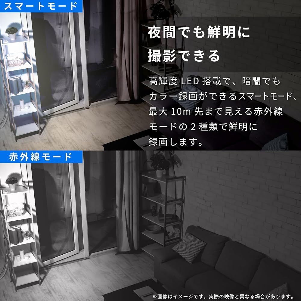 Kashimura Smart Camera 4MP/AI/High Brightness 4MP Human Recognition AI Motion Detection Built-in Microphone & Speaker High Brightness LED Compatible w