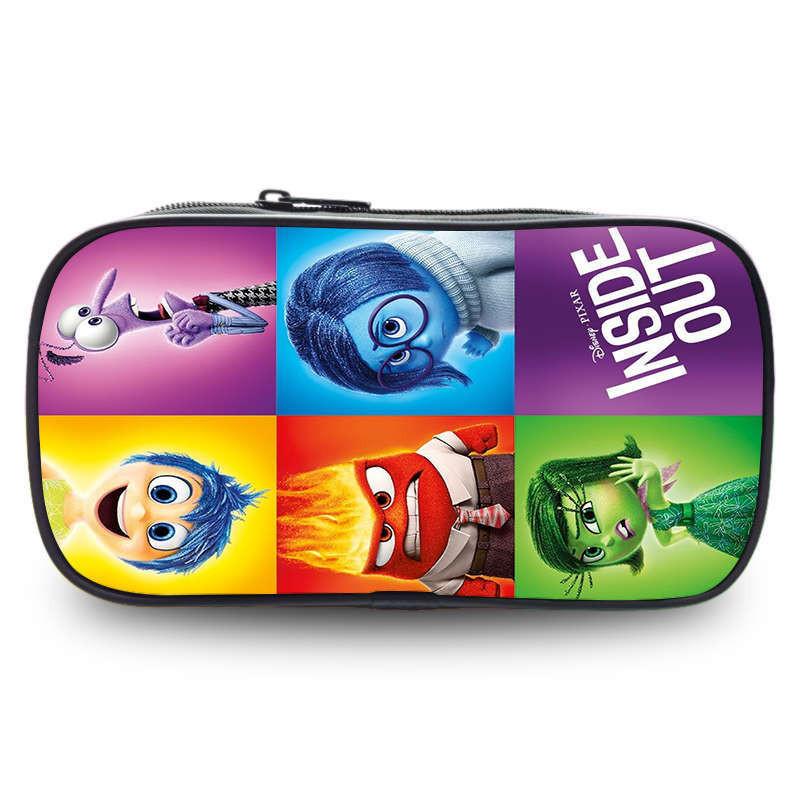 Inside Out 2 Large Capacity Pencil Case For Students Oxford Material