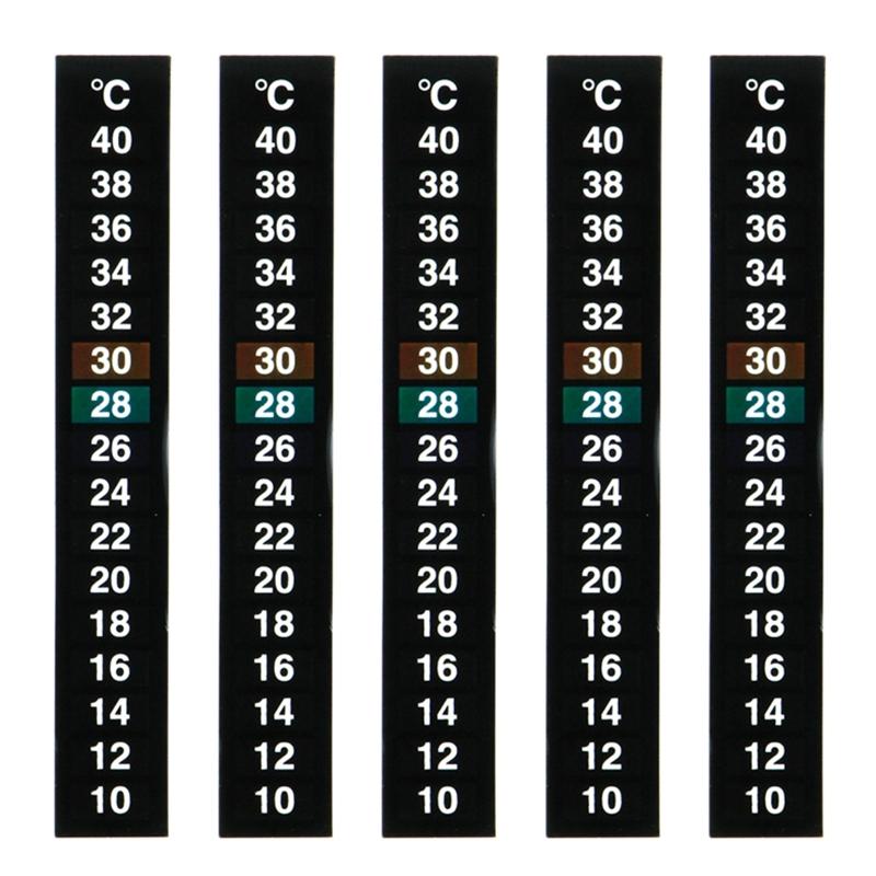 Brewing Thermometer Strip Adhesive Strip Thermometer Aquarium Thermometer Sticker Thermometer Sticker for Fish for Tank