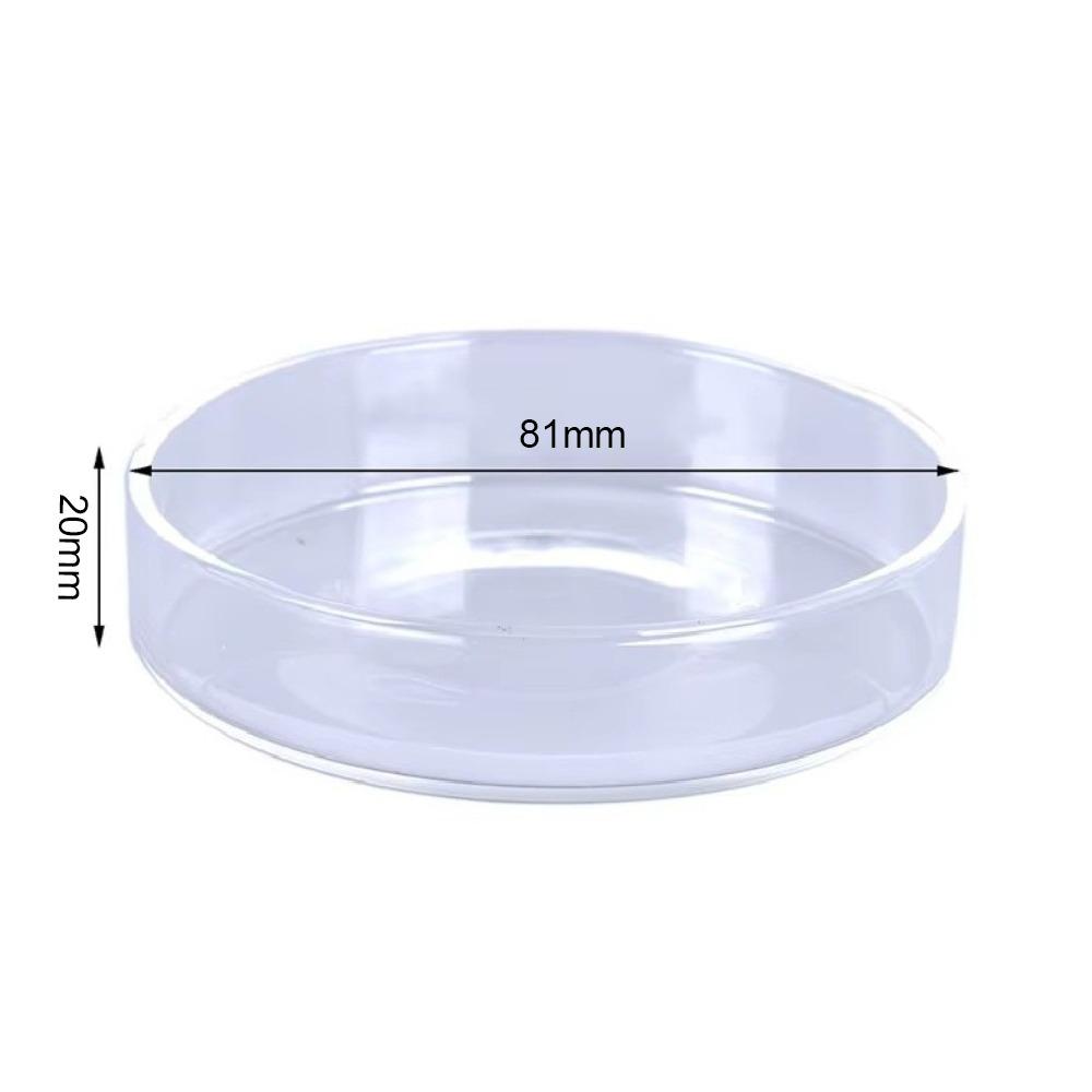 New Glass Aquarium Feeding Bowl Transparent Clear Round Tray Fish Tank Feeder Durable Fish Feeder Tray for Fish Shrimp