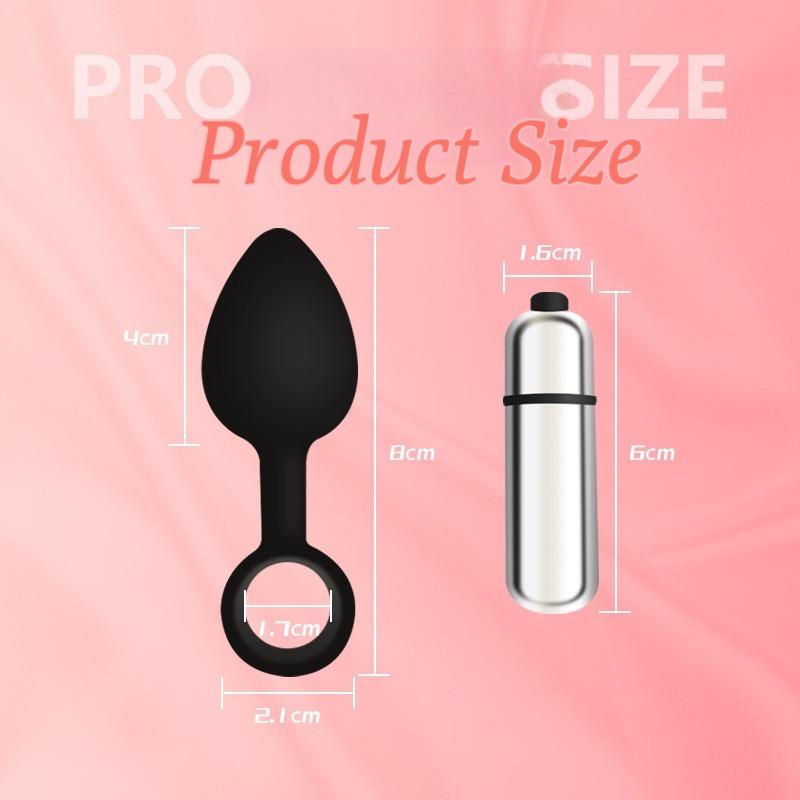 Butt Plug with Vibrator Momen Men Prostate Massager Anal Stimulator Silicone Buttplug Masturbator For Adult Anal Plug Sex Toys