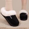 Fashion Women's New Winter Plush Slippers Are Warm and Comfortable Suitable for Home and Outdoor Use Equipped with Plush Cotton Slipper
