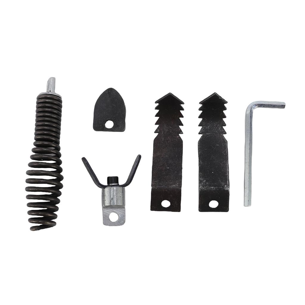 Drain Cleaner Cutter and Auger Set Stainless Steel Pipe Dredging Machine Cutter Head Set for 5 16 To 3 4 Inch Cables