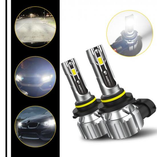 HB3 9005 LED Headlight Fog 6500K Lamp White Super Bulbs Bright Set High/Low Beam