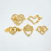 18K Gold Plated European Style Cross Jewelry Charms for DIY Bracelets & Necklaces