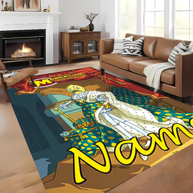 Custom Personalization Adventure Time Area Rug - Perfect For Kitchen, Bathroom,Laundry Room Decor Large Size Available,Gift All Seasons