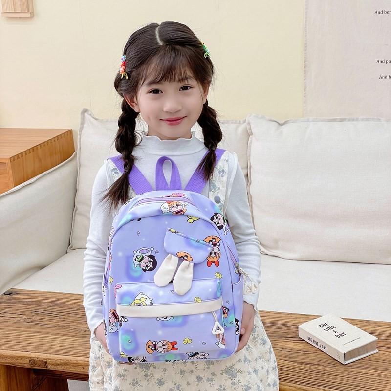 Kids Unisex Versatile Backpack With Fun Cartoon Patterns For School Playtime And