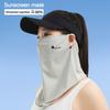 Breathable Sunscreen Face Veil UV Protection Face Cover Durable Ice Silk Face Mask