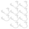 10pcs Cheek Retractor Transparent Disposable Dental Mouth Opener for Dental Clinics M