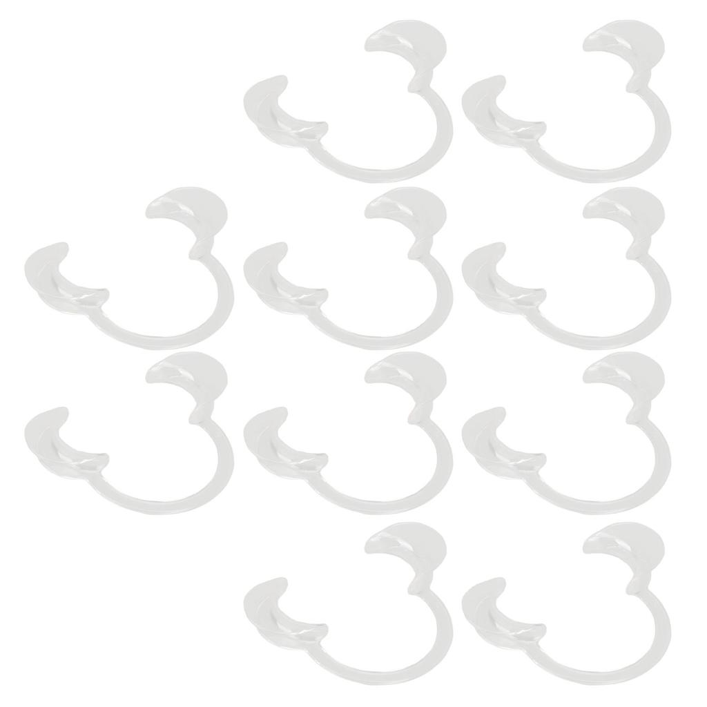 10pcs Cheek Retractor Transparent Disposable Dental Mouth Opener for Dental Clinics M