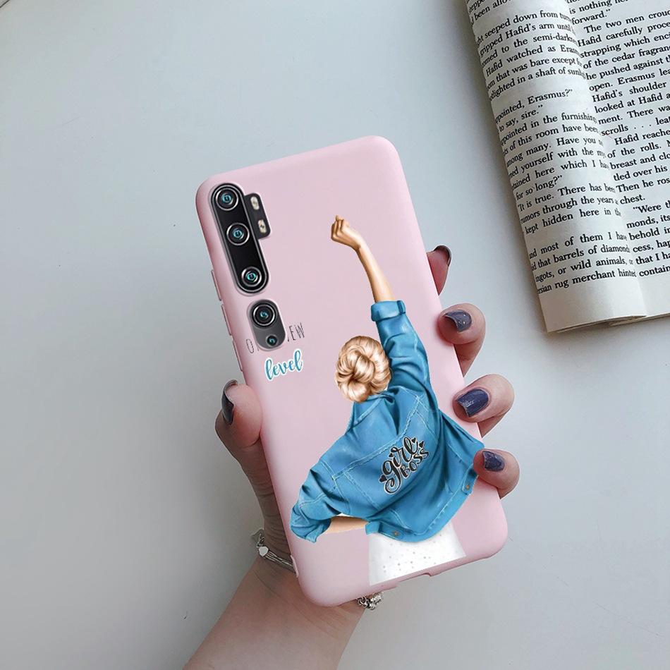 Love Heart Sunflower Case for Xiaomi Mi Note 10 Pro Case Bumper Silicone Back Cover for Xiomi Xiaomi Mi Note 10 Note10 Pro Case