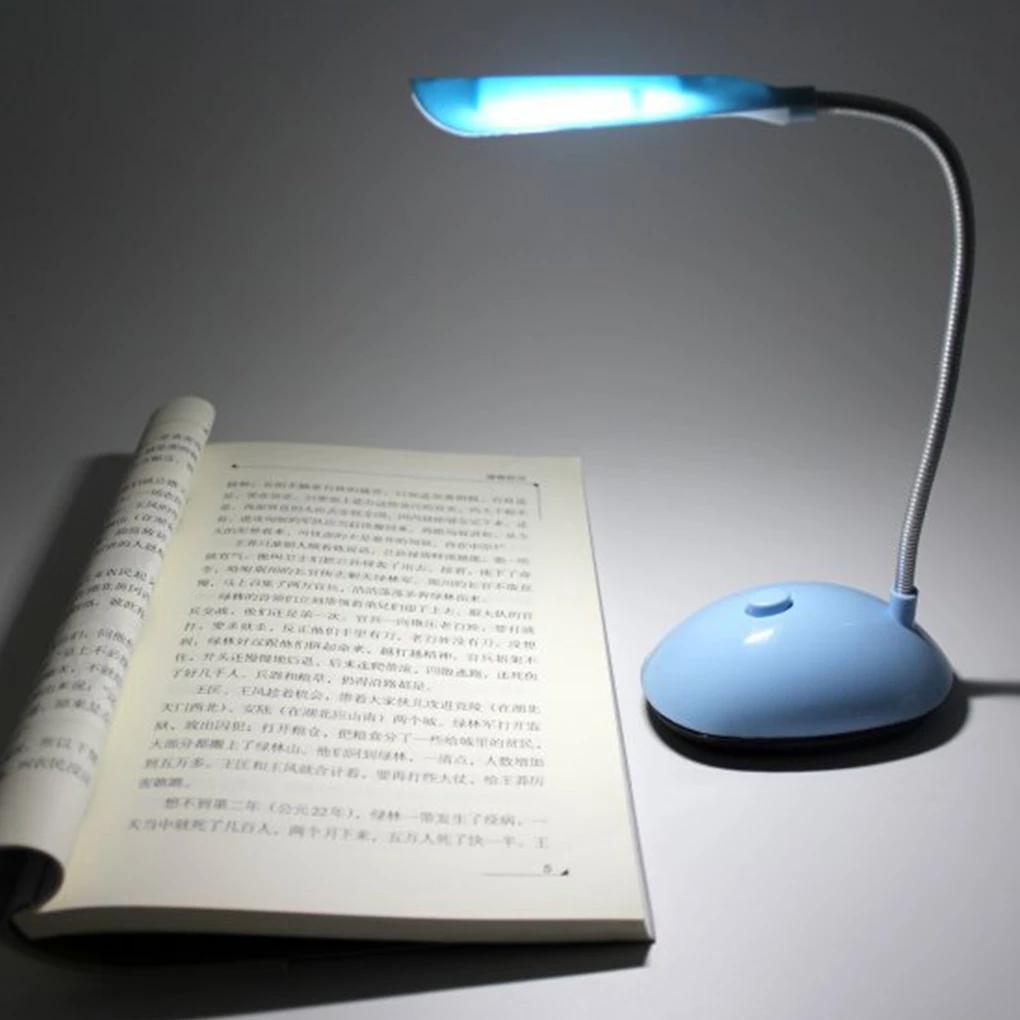 Lamp LED Lamp Table Desk Lamp Reading Lamp Foldable Dimmable AA Battery Powered Table Light 4 LED Portable Lamp Flexo Book Light
