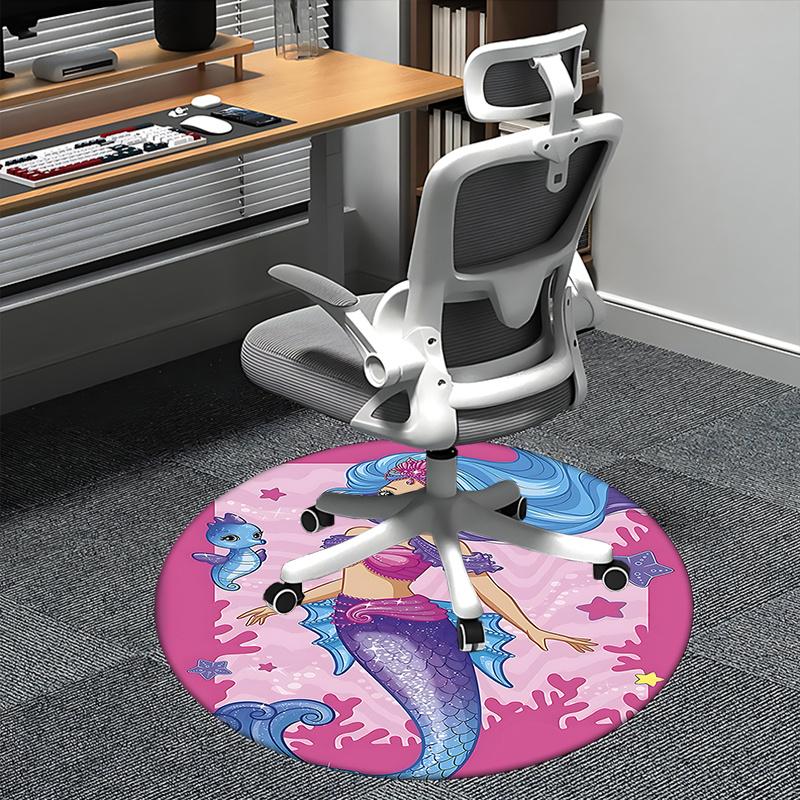 

Mermaid Chair Mat - Round Carpet for Home Decor 80cm