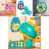 Dinosaur Shooting Target Toy With Launching Gun For Kids Indoor Play