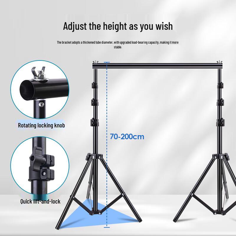 LATZZ 2x2m Telescopic Photography Background Stand