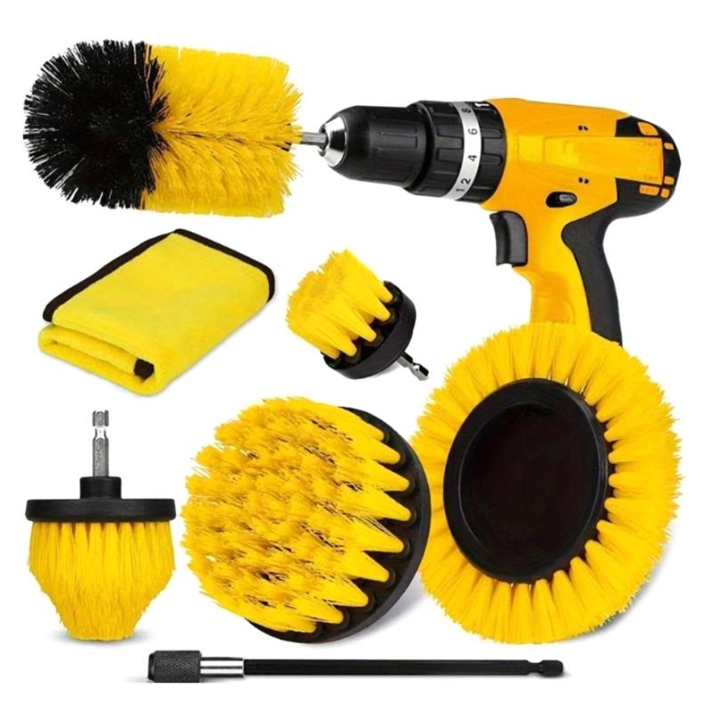 Car Cleanings Set Car Set for Interior and Exteriors Car Washing Set with Brushes Polishing Sponges Cleanings