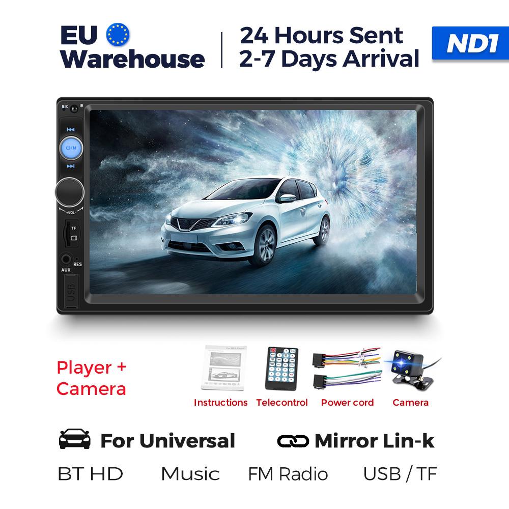Navifly ND1 2 Din Car Radio 7" HD Touch Screen Autoradio Multimedia Player Universal Car Stereo MP5 Player BT SWC TF FM Camera