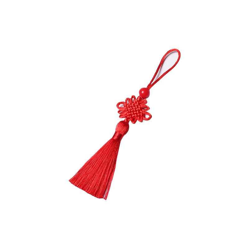 Mini Chinese Knot 7-Strand Braided Tassel Bookmark Pendant