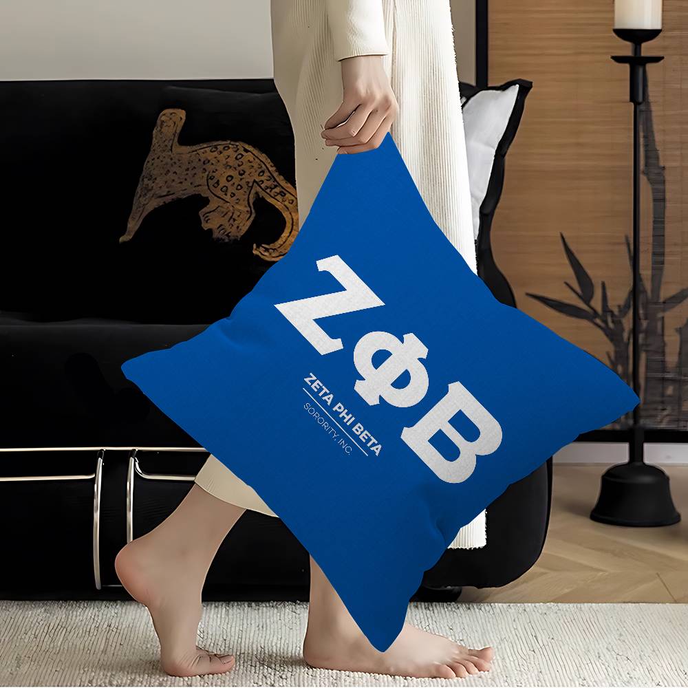Zeta Phi Beta Pillow Gift Home Office Decoration Pillow Bedroom Sofa Car Cushion Coverpillow Case