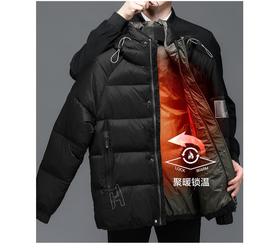 Male Parkas High Quality Casual White Duck Down Parkas Jacket Male Men Winter Jacket Men Warm Thick Hooded Coats