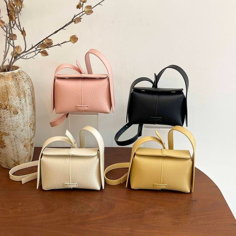 Lychee Metal Clip Crossbody Bag Women's Shoulder Bag