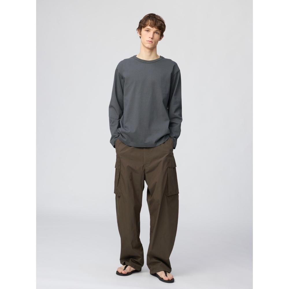 Uniqlo Wash CoTTon Crew Neck T  Long Sleeve 