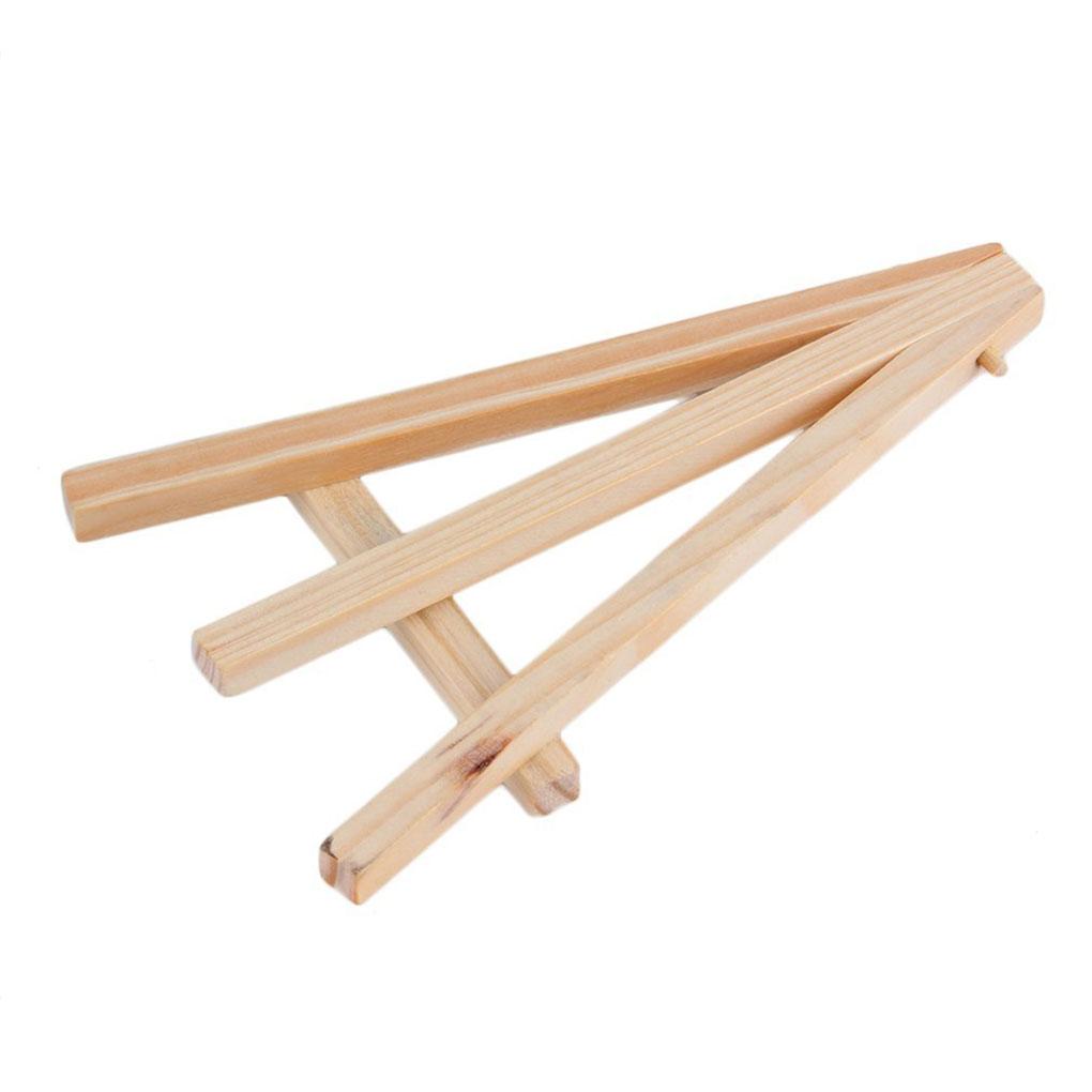 Children Mini Wooden Easel Artist Painting Name Card Stand Display Holder