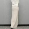 Temperament: Women's High-End Ribbed Knit Midi Pencil Skirt