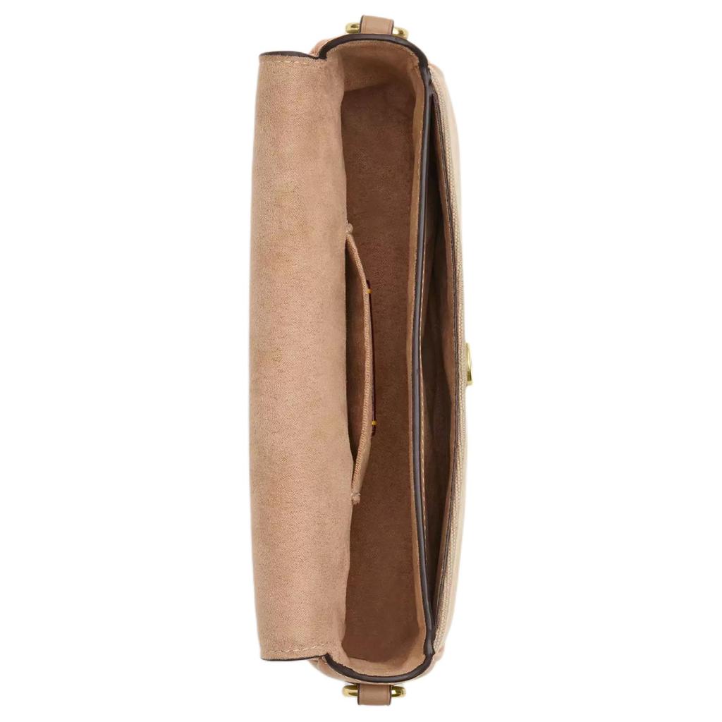 Coach Hailey 20 Signature Print Coated Canvas And Leather Shoulder Bag Women Shoulder Bag Natural Brown CAN94-IMLG6
