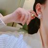 Elegant Clover Pearl Stud Earrings: French Design, Luxurious & Versatile for Women