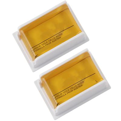 2 Pezzi Colofonia per Violino Accessorio per Strumento ad Arco a Basso Residuo Universale per Viola Violoncello LETO601