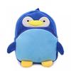 Blue Penguin Backpack 23x23cm Soft Kindergarten School Bag Lightweight Waterproof Kids Bookbag