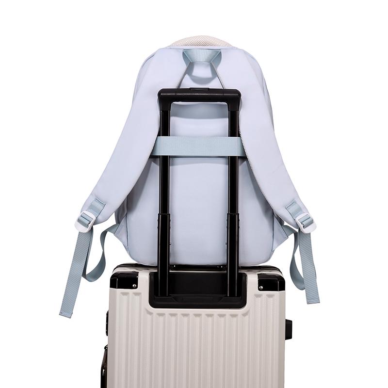 Large Capacity Backpack Color Block Student Schoolbag