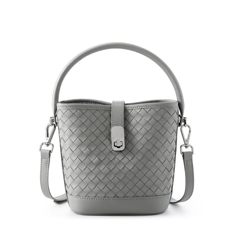 Gewebte Lammfell-Eimer Tasche Handtasche Umhängetasche High-End Pendler Single-Shoulder Damen Tasche