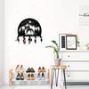 1pc Metal Cute Corgi Wall Rack Hook - Wall Mounted Coat Hook, Household Shelf with 5 Hooks and Iron Craft for Hanging