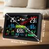 Digital Thermometers Hygrometer Alarm Clock With WiFi Connection Color Screen Weather Updates For Indoor Outdoor