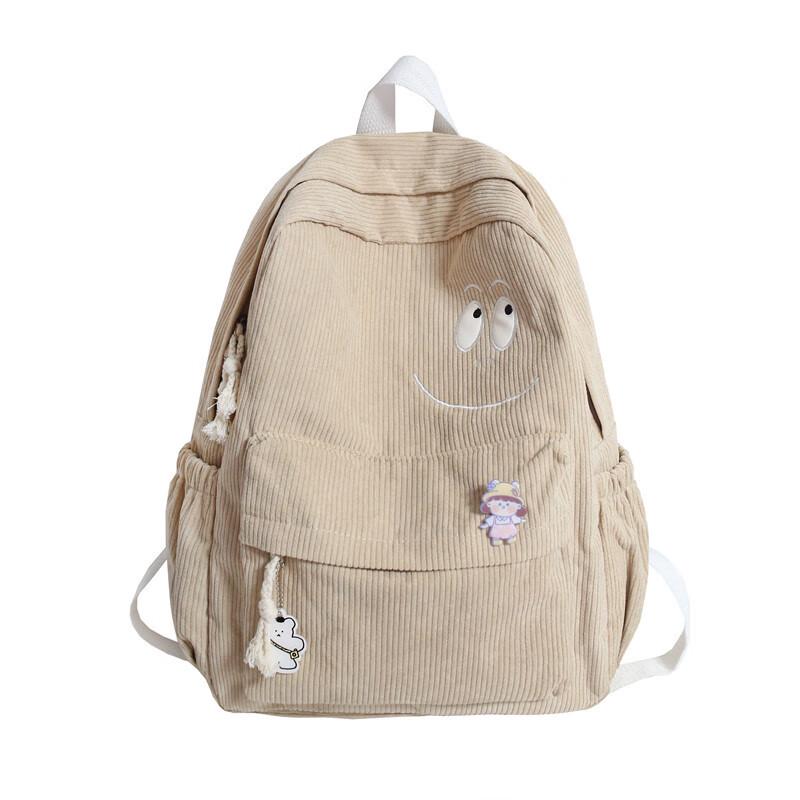 Corduroy Student Backpack