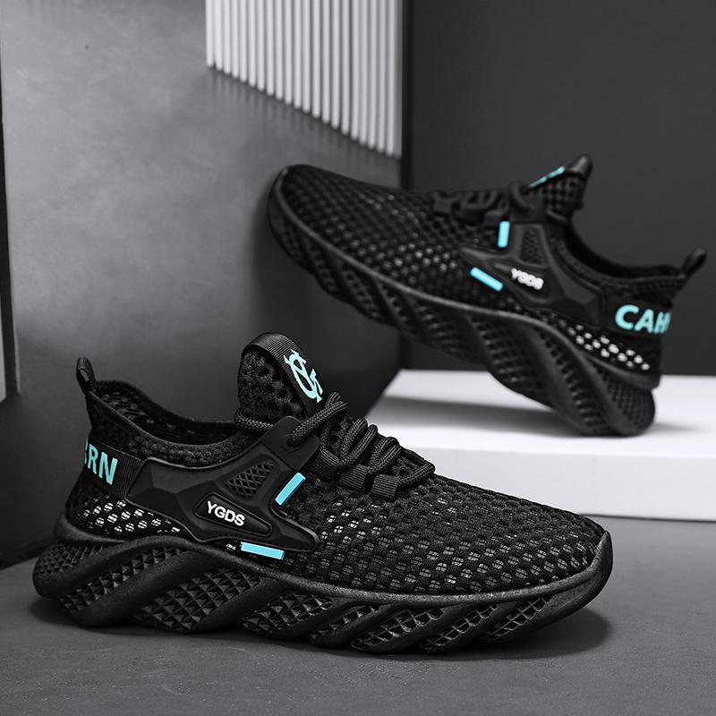 Neue Mode Herren Frühling und Sommer Low Top Bequeme Schuhe Atmungsaktive Freizeitsneaker