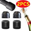 New 2PCS Vacuum Red Wine Bottle Cap Stopper Silicone Sealed Champagne Bottle Stopper Vacuum Retain Freshness Wine Plug Bar Tools